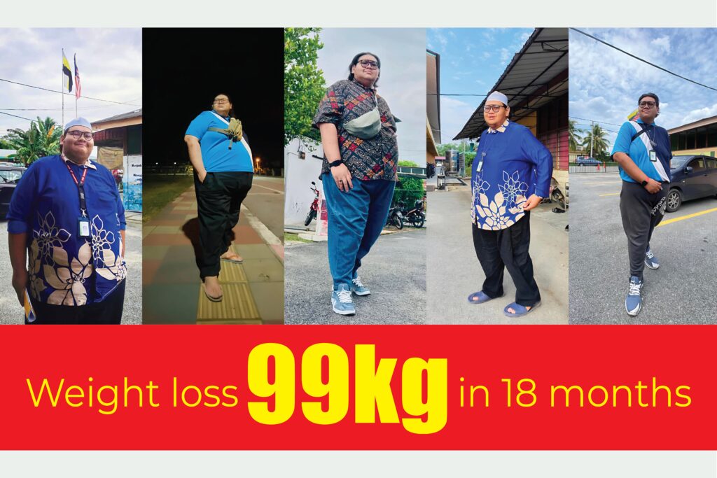 weight loss 99kg